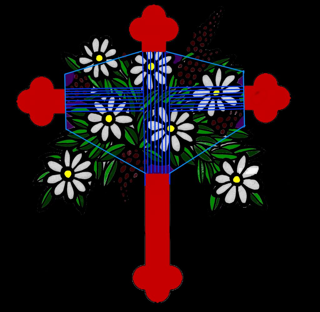 flower Byzantine cross