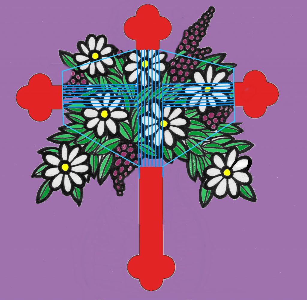 Byzantine Cross Flowers Vase